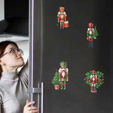 Load image into Gallery viewer, 6Pcs Acrylic Special Shape Floral Dinosaur Fridge Stickers for Car Mailbox Decor
