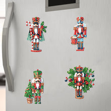 Load image into Gallery viewer, 6Pcs Acrylic Special Shape Floral Dinosaur Fridge Stickers for Car Mailbox Decor
