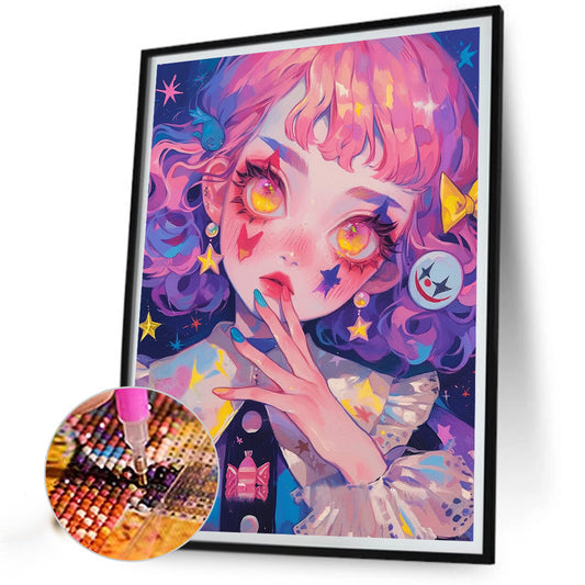 Diamond Painting - Full Round - Cartoon girl (40*55CM)