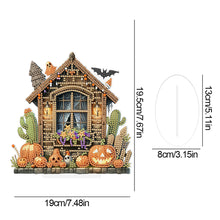 Load image into Gallery viewer, Acrylic Special Shape Halloween House Diamond Painting Desktop Ornaments Kits
