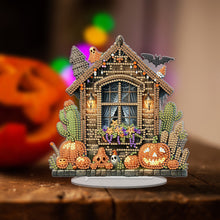 Load image into Gallery viewer, Acrylic Special Shape Halloween House Diamond Painting Desktop Ornaments Kits
