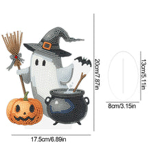 Load image into Gallery viewer, Acrylic Special Shape Halloween Ghost Diamond Painting Desktop Ornaments Kits
