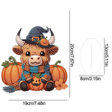 Load image into Gallery viewer, Acrylic Special Shape Halloween Yak Diamond Painting Desktop Ornaments Kits
