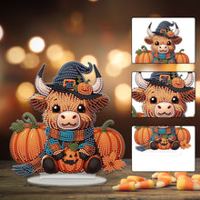 Load image into Gallery viewer, Acrylic Special Shape Halloween Yak Diamond Painting Desktop Ornaments Kits
