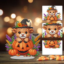 Load image into Gallery viewer, Acrylic Special Shape Halloween Yak Diamond Painting Desktop Ornaments Kits
