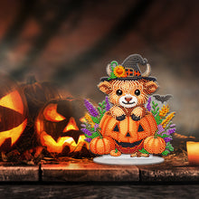 Load image into Gallery viewer, Acrylic Special Shape Halloween Yak Diamond Painting Desktop Ornaments Kits
