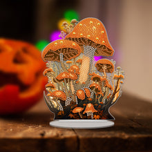 Load image into Gallery viewer, Acrylic Special Shape Halloween Mushroom Diamond Painting Desktop Ornaments Kits
