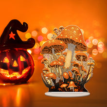 Load image into Gallery viewer, Acrylic Special Shape Halloween Mushroom Diamond Painting Desktop Ornaments Kits

