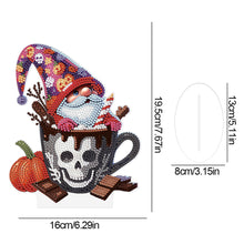 Load image into Gallery viewer, Acrylic Special Shape Halloween Skeleton Goblin Diamond Painting Desktop Decors
