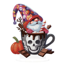 Load image into Gallery viewer, Acrylic Special Shape Halloween Skeleton Goblin Diamond Painting Desktop Decors
