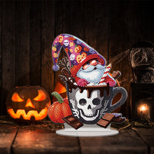 Load image into Gallery viewer, Acrylic Special Shape Halloween Skeleton Goblin Diamond Painting Desktop Decors
