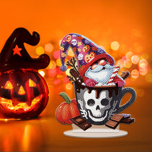 Load image into Gallery viewer, Acrylic Special Shape Halloween Skeleton Goblin Diamond Painting Desktop Decors
