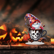 Load image into Gallery viewer, Acrylic Special Shape Halloween Skeleton Goblin Diamond Painting Desktop Decors
