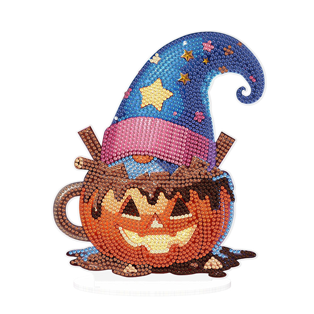 Acrylic Special Shape Halloween Goblin Diamond Painting Desktop Ornaments