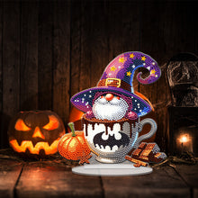 Load image into Gallery viewer, Acrylic Special Shape Halloween Goblin Diamond Painting Desktop Ornaments
