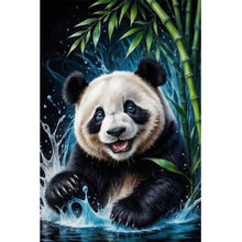 Load image into Gallery viewer, Diamond Painting - Full Round - Bamboo river and panda (40*60CM)
