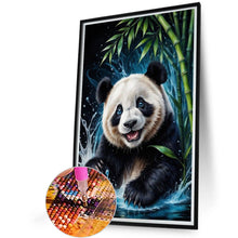 Load image into Gallery viewer, Diamond Painting - Full Round - Bamboo river and panda (40*60CM)
