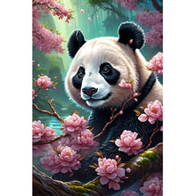 Load image into Gallery viewer, Diamond Painting - Full Round - Flower tree and panda (40*60CM)
