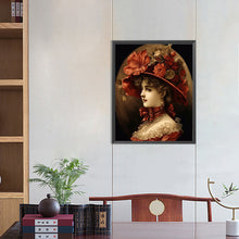 Load image into Gallery viewer, Diamond Painting - Full Round - Oil painting girl (40*50CM)

