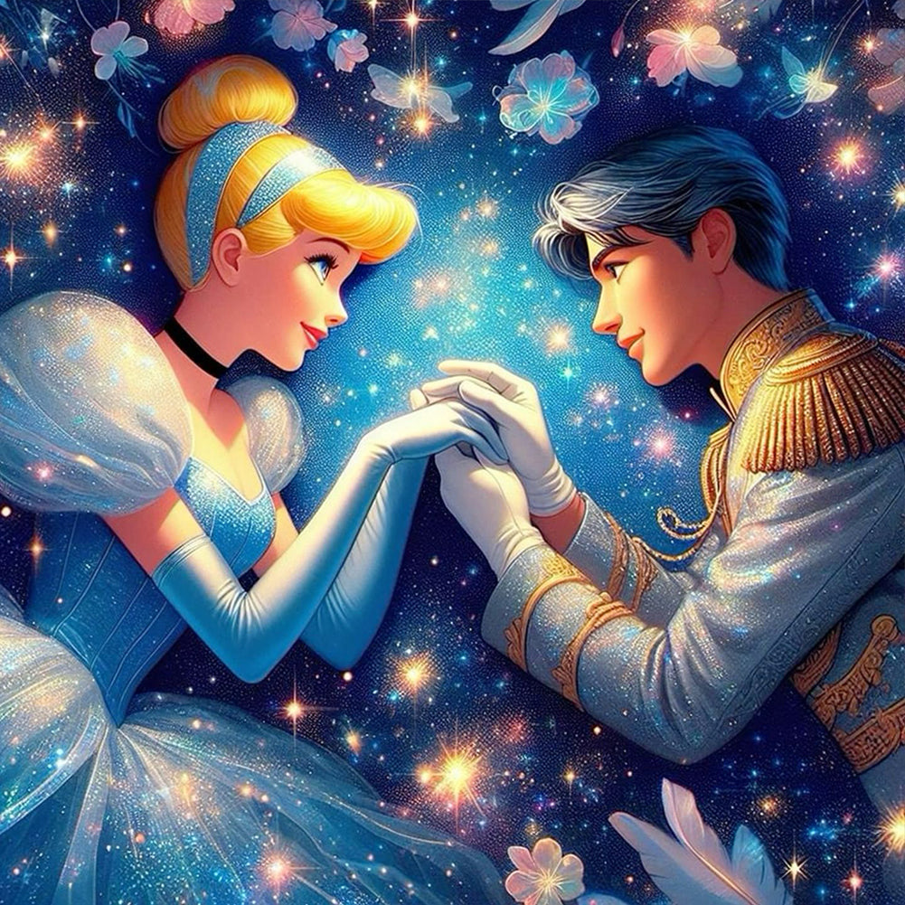 Diamond Painting - Full Round - Disney Princess Cinderella (40*40CM)