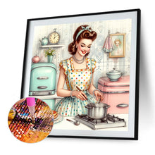 Load image into Gallery viewer, Diamond Painting - Full Round - Housewife in the 1950s (40*40CM)
