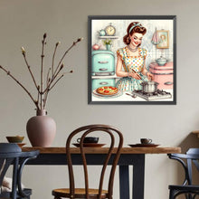 Load image into Gallery viewer, Diamond Painting - Full Round - Housewife in the 1950s (40*40CM)
