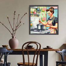 Load image into Gallery viewer, Diamond Painting - Full Round - Housewife in the 1950s (40*40CM)
