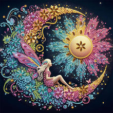 Load image into Gallery viewer, Diamond Painting - Partial Special Shaped - Star and moon fairy (30*30CM)
