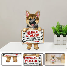 Load image into Gallery viewer, Acrylic Shaking Head German Shepherd Diamond Painting Desktop Ornaments
