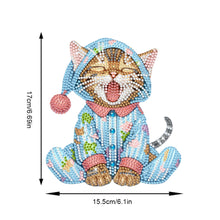 Load image into Gallery viewer, Acrylic Shaking Head Yawning Cat DIY Diamond Painting Desktop Ornaments
