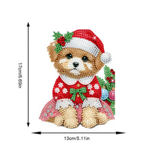 Load image into Gallery viewer, Acrylic Shaking Head Christmas Dog DIY Diamond Painting Desktop Ornaments
