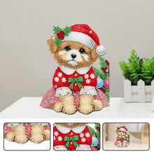 Load image into Gallery viewer, Acrylic Shaking Head Christmas Dog DIY Diamond Painting Desktop Ornaments
