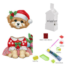 Load image into Gallery viewer, Acrylic Shaking Head Christmas Dog DIY Diamond Painting Desktop Ornaments
