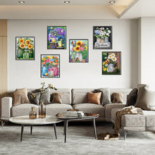 Load image into Gallery viewer, 6pcs Round Diamond Painting Set - Vase (30*40CM)
