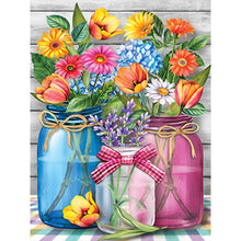 Load image into Gallery viewer, 6pcs Round Diamond Painting Set - Vase (30*40CM)
