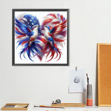 Load image into Gallery viewer, Diamond Painting - Full Round - American Flag Peace Bird (40*40CM)
