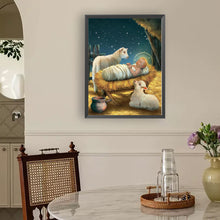 Load image into Gallery viewer, Diamond Painting - Full Round - Baby and Lamb (30*40CM)
