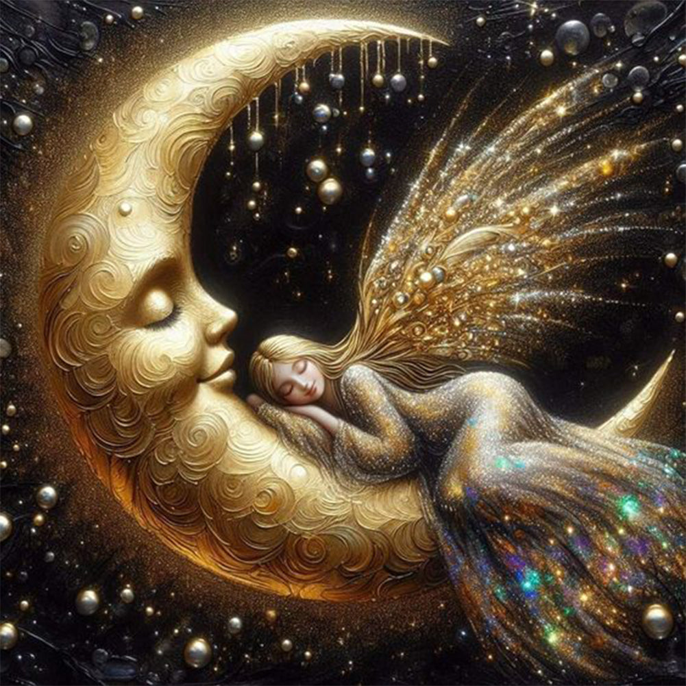 Diamond Painting - Full Round - Moonlight goddess (30*30CM)