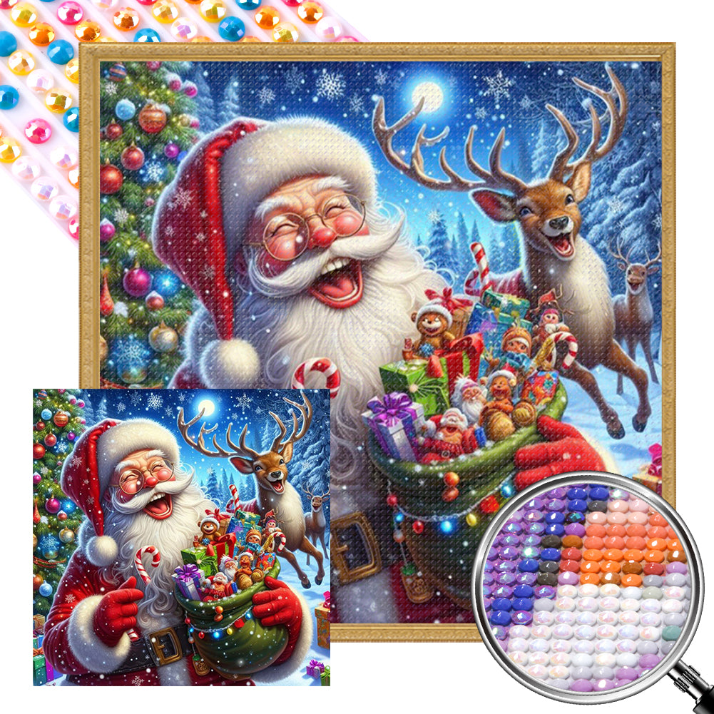 AB Diamond Painting - Full Round - Santa Claus (40*40CM)