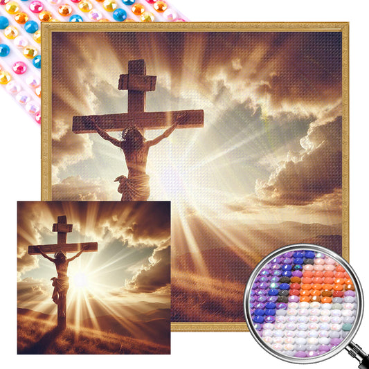 AB Diamond Painting - Full Round - Cross (40*40CM)