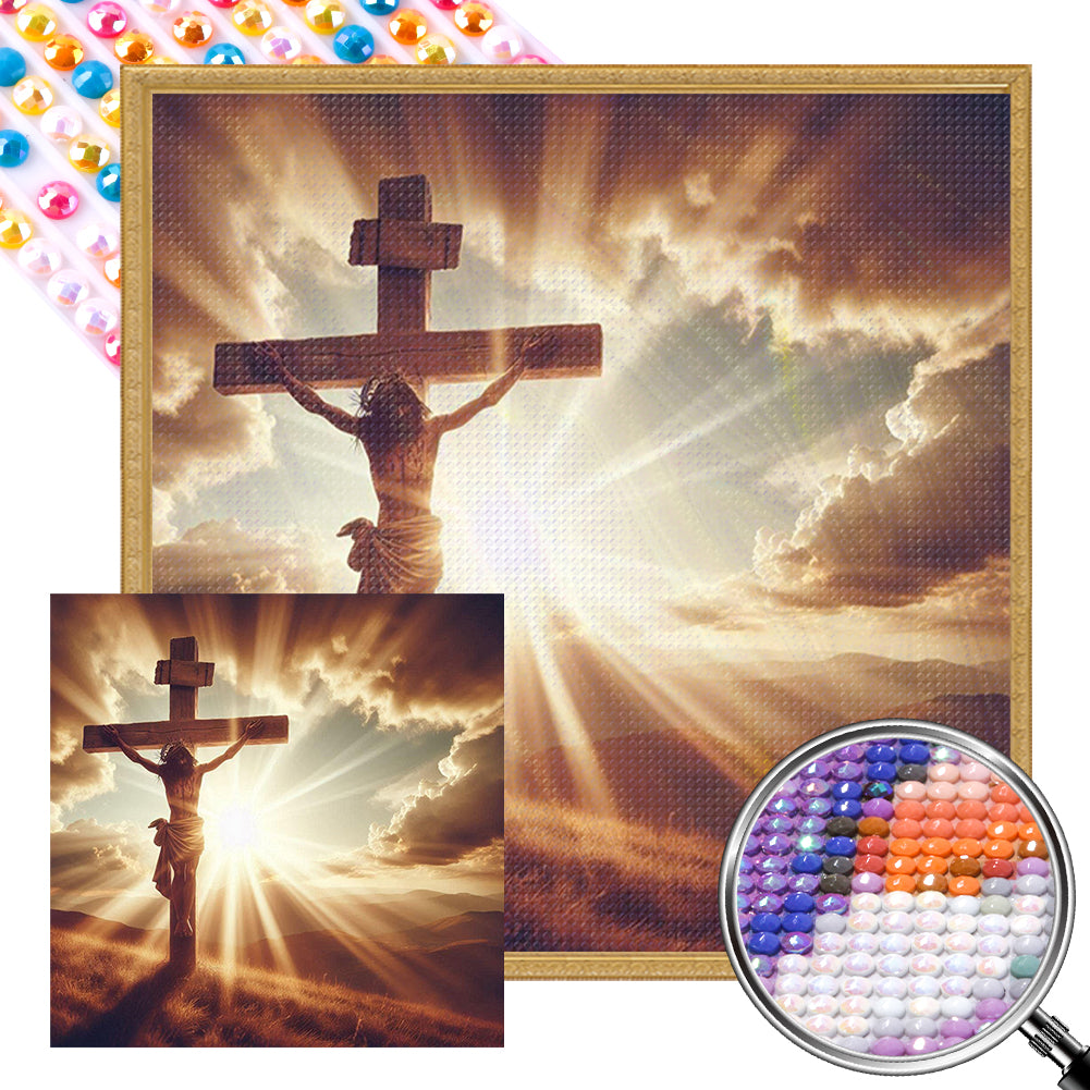 AB Diamond Painting - Full Round - Cross (40*40CM)