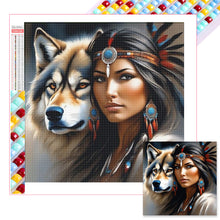 Load image into Gallery viewer, Diamond Painting - Full Square - Indian wolf (40*40CM)
