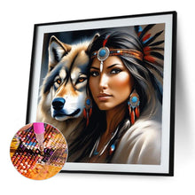 Load image into Gallery viewer, Diamond Painting - Full Square - Indian wolf (40*40CM)
