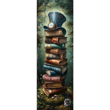 Load image into Gallery viewer, AB Diamond Painting - Full Round - Book Stack and Hat (30*90CM)
