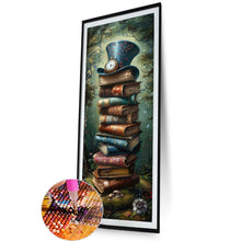Load image into Gallery viewer, AB Diamond Painting - Full Round - Book Stack and Hat (30*90CM)
