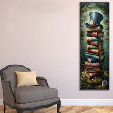 Load image into Gallery viewer, AB Diamond Painting - Full Round - Book Stack and Hat (30*90CM)
