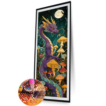 Load image into Gallery viewer, AB Diamond Painting - Full Round - Purple Dragon under the Moon (30*90CM)
