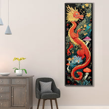 Load image into Gallery viewer, AB Diamond Painting - Full Round - Red Dragon in the Flowers (30*90CM)
