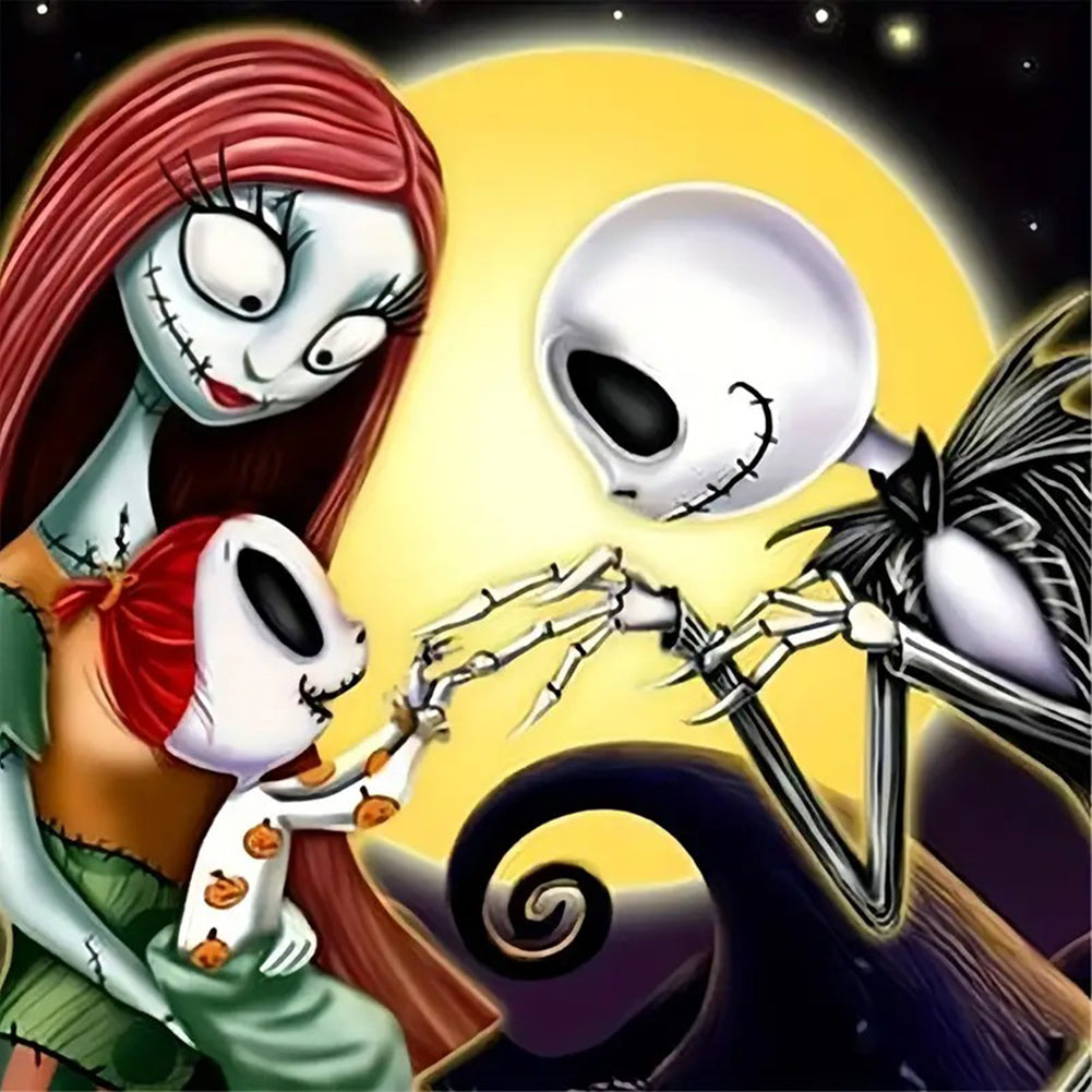 Diamond Painting - Full Round - Jack Sally and Baby (30*30CM)