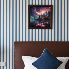 Load image into Gallery viewer, Diamond Painting - Full Round - Aurora in the Lakeside Cottage (40*40CM)
